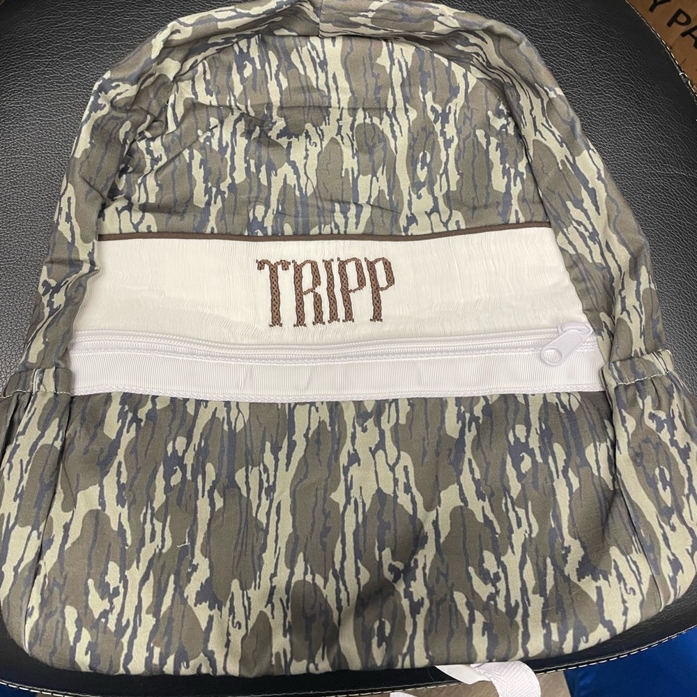 “Tripp” camo backpack